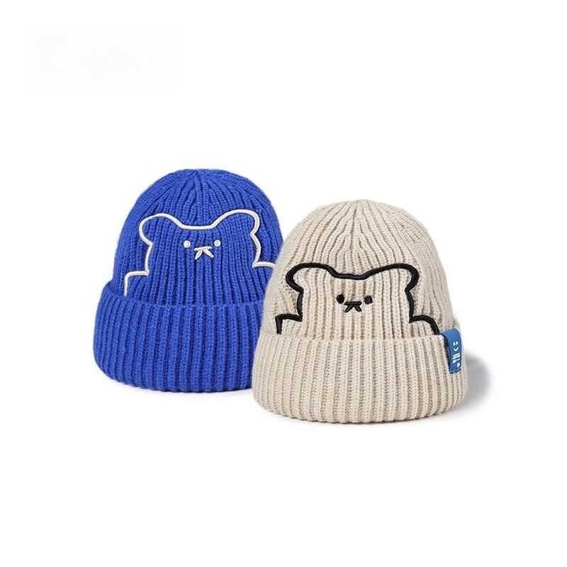 Childrens Pure Cotton Wool Knit Hat Unisex Warm Autumn Winter Comfortable Versatile Boys Girls Pullover Hat For Kids 212 Year J251021