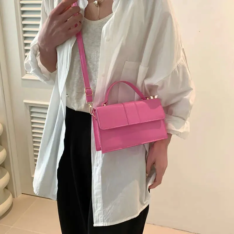 Popular texture women's New armpit small square H buckle single shoulder crossbody bag designer bag