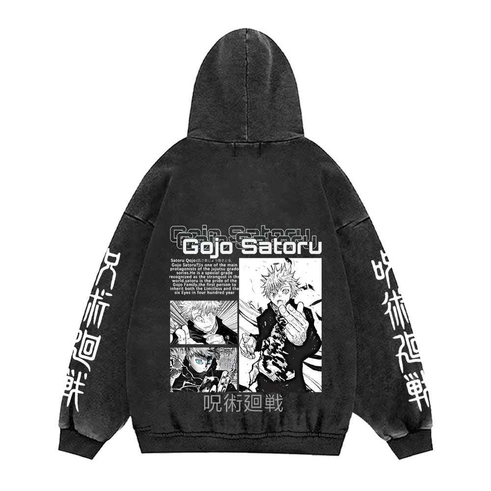 Jujutsu Kaisen Anime Hoodies Men Women 100Cotton Toji Gothic Manga Sweatshirts Vintage Casual Pullover Fashion Streetwear Daily W251021