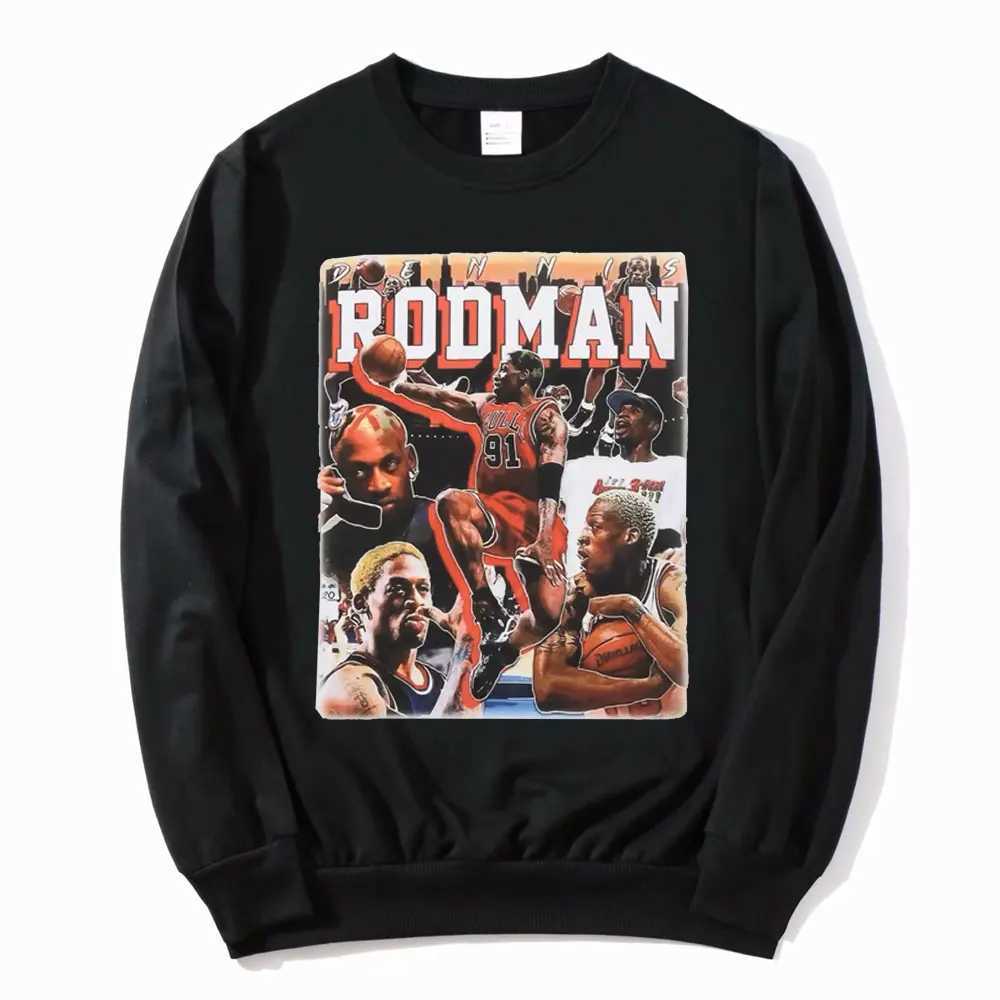 The Worm Dennis Rodman Sweatshirt Men Hip Hop Street Trend Pullover Tops Boys Basketball Clothes Man Woman Pullovers J251021