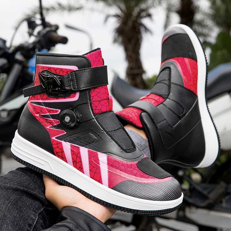 Motorcycle Riding Shoes - Four Seasons Offroad Boots, Racing Short Boots, Motorcycle Travel Equipment for Men & Women