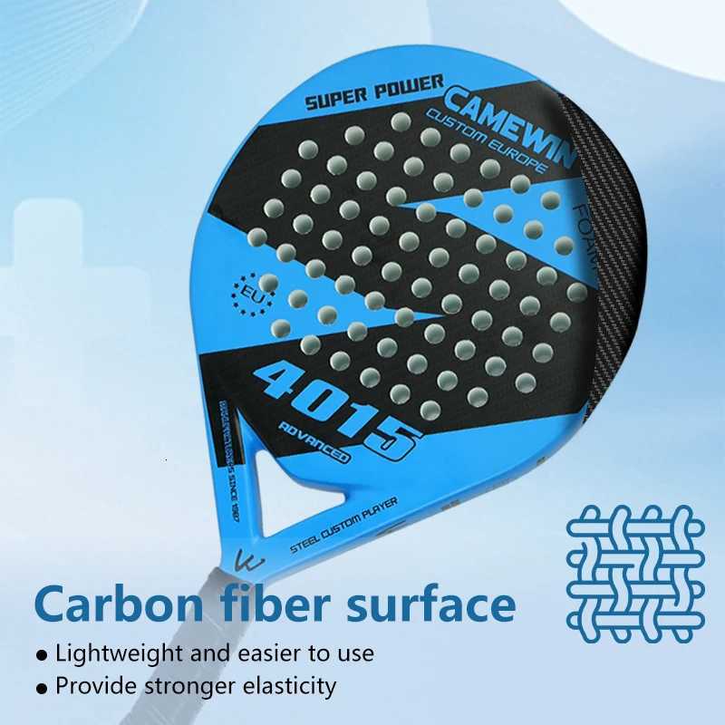 Padel Racket Luxury Series Teardrop Padel Flap Aerodynamics Custom Grip Technology Carbon with Black Eva Core Advanced W251021