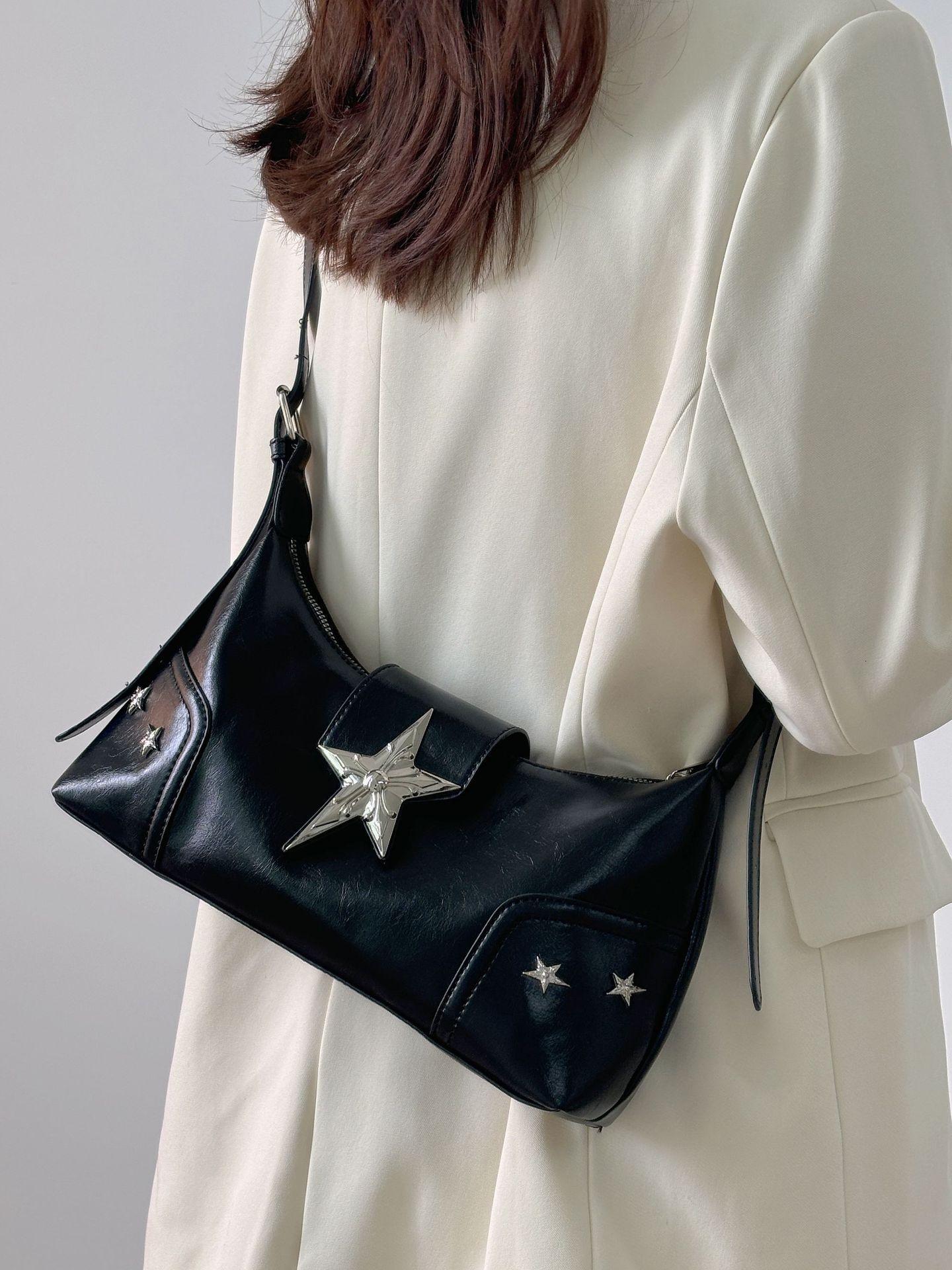 2025 New Punk Style Shoulder And Armpit Bag Designer Bag Y2k New Luxury Handbag Retro Style Spicy Girl New Women's Shoulder Bag Versatile