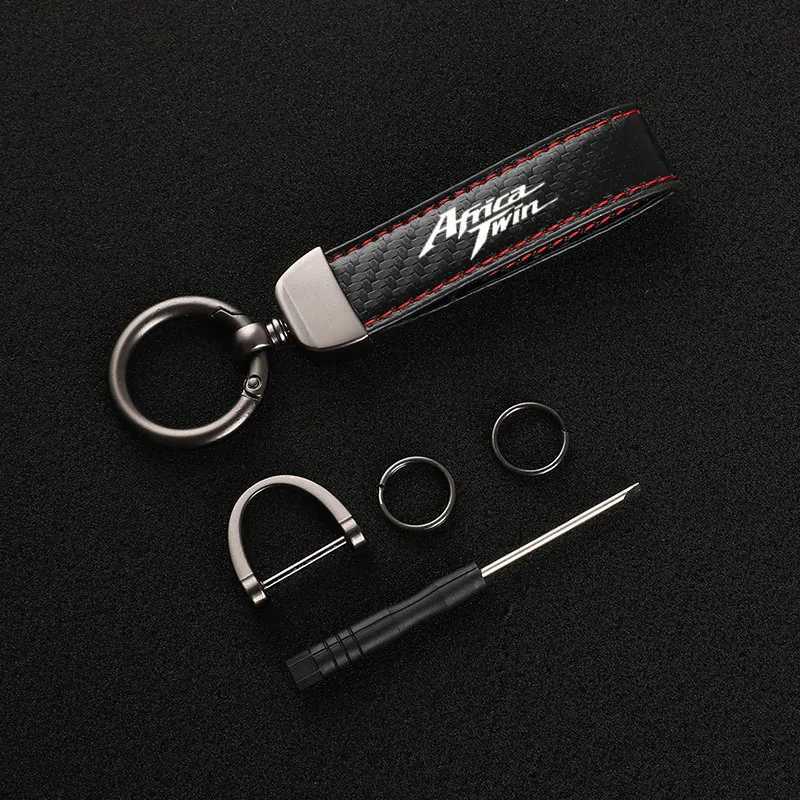 HighGrade Carbon Fiber Motorcycle Keychain Holder Keyring for Honda Africa Twin CRF1100L CRF 1000L Accessories W251021