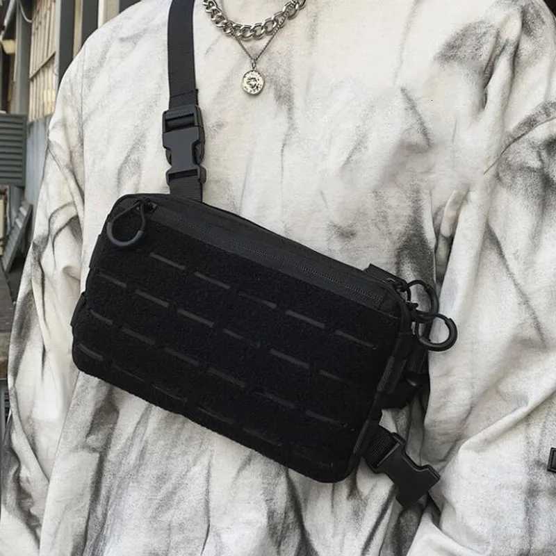 Streetwear Tactical Chest Rig Bag Unisex Vest Hip Hop Style Crossbody Waist Bags Phone Pack Oxford cloth Functionality Chest Bag Z251021