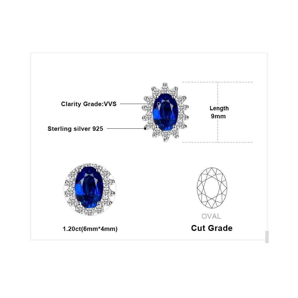 JewelryPalace Created Sapphire Ruby 925 Sterling Silver Stud Earrings Natural Amethyst Citrine Garnet Peridot Topaz Gemstone J251021