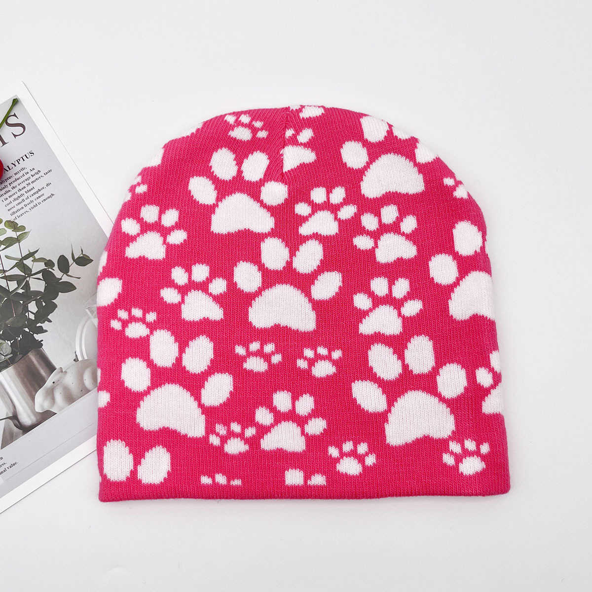 Claw Print Jacquard Knitted Hat Autumn Winter New Warm Hat Animal Knitted Hat 2025 Skin Hat H251020