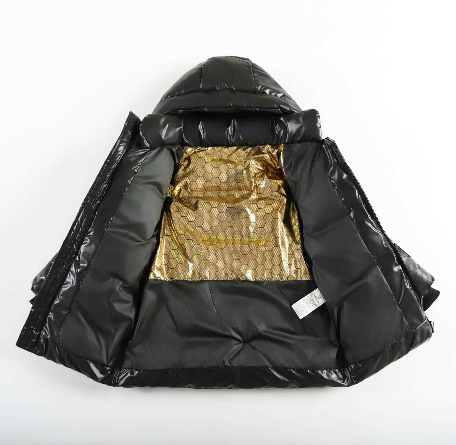 2025 Winter New Children Down Jacket 15 Boys Girls White Duck Down Coat Clothes Waterproof Thicken Black Gold Bread OuterwearT251021
