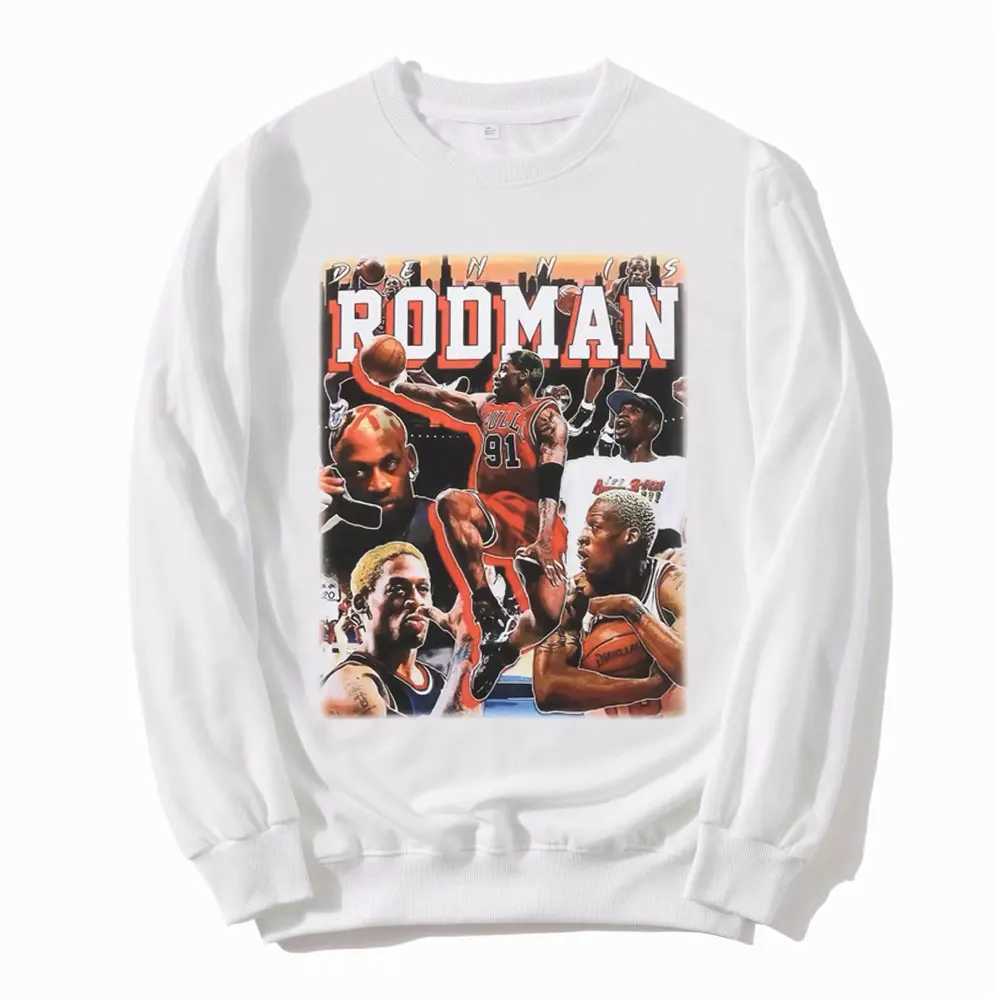 The Worm Dennis Rodman Sweatshirt Men Hip Hop Street Trend Pullover Tops Boys Basketball Clothes Man Woman Pullovers J251021