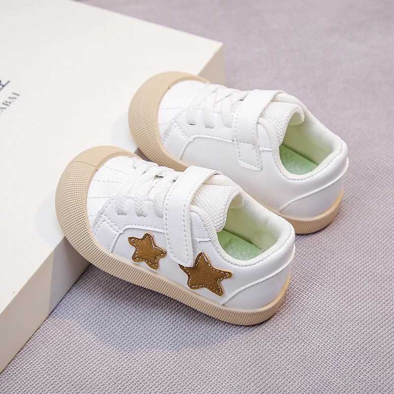 Childrens Toddler Small White Shoes Spring Autumn New 06 Years Old Khaki Boys Girls Single Shoes Soft Nonslip Kids Sneakers C251021