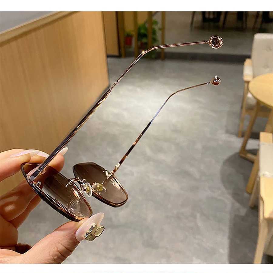 Brand Design 2025 Fashion New Polygonal Metal Sunglasses Retro Ladies Glasses Classic Trend Luxury Driving Travel Eyewear J251114