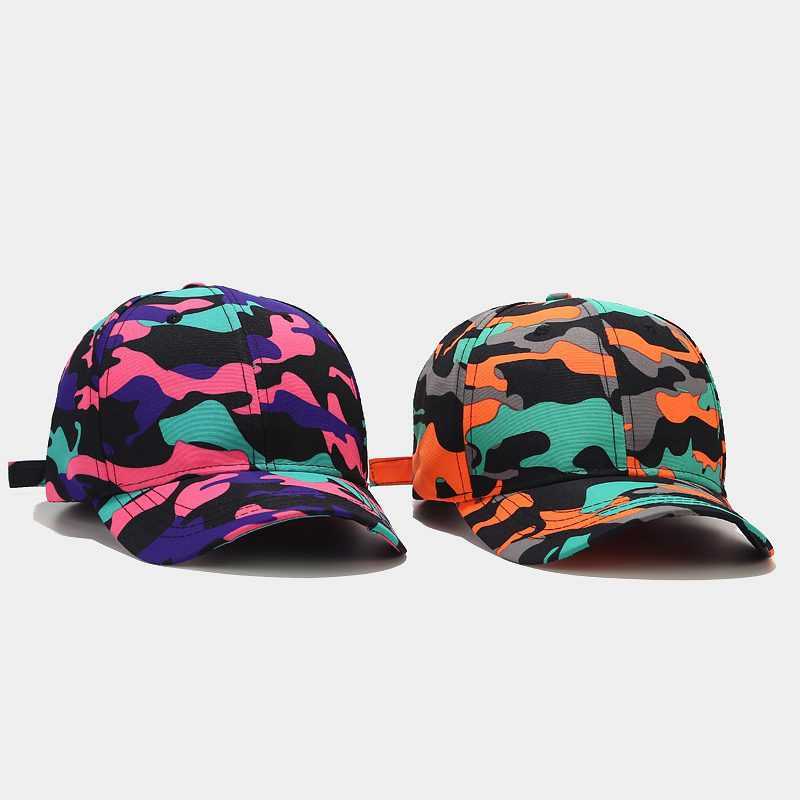 New Camouflage Baseball Cap Womens Street Trend Hip Hop Cap Mens Summer Outdoor Versatile Hat H251020