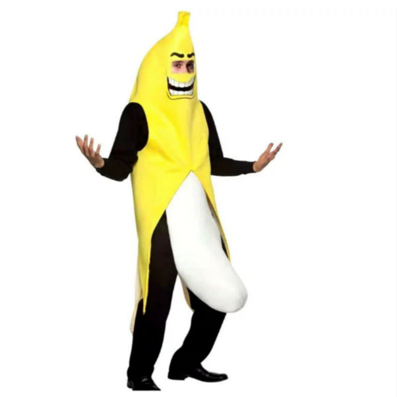 Funny Banana Costume Halloween Carnival Party Outfit Performance Stage Wear