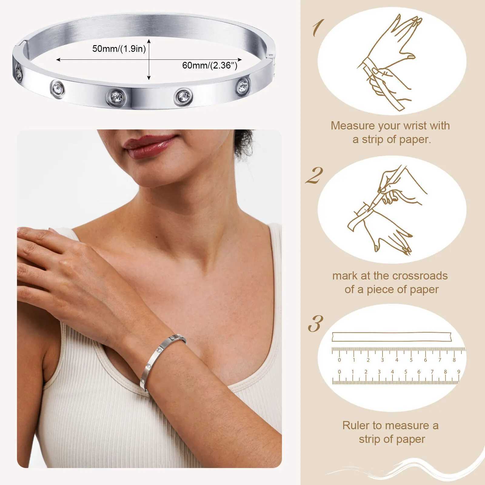 Stylish Mens BanglesWateproof Silver Color Stainless Steel Bangle BraceletAnniversary Valentines Day Birthday Gift J251021