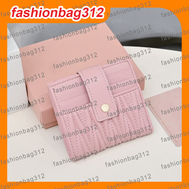 Women's Fashion Pleated Card Holder Wallet Multiple Colors Genuine Leather Women's Pleated Cardholder Wallet Chic Design Multiple Colors for