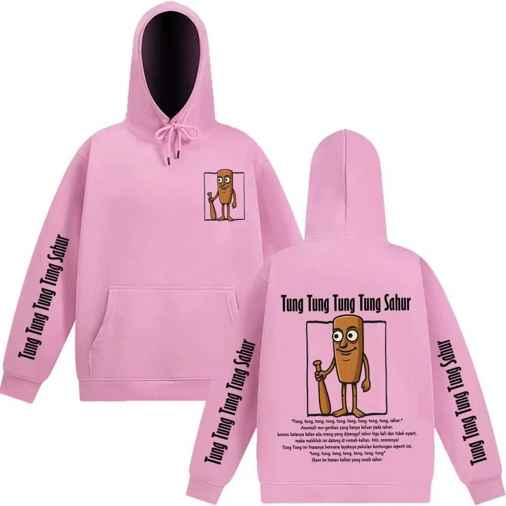 2025 Tung SahurItalian Brainrot Meme Hoodie Longsleeved Loose Casual Hiphop Pullover Mens Woman Fashion Harajuku J251021