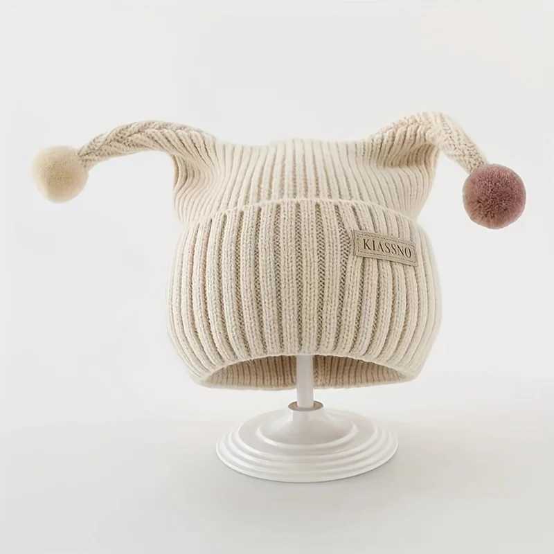 Kids Knit Hat Soft Stretchy Winter Beanie Lightweight Warm Hat for kids Easy SlipOn Party Everyday Cold Weather Cap Red J251021