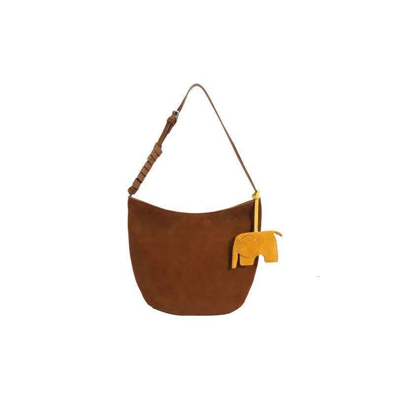 Matte Cowhide Underarm Autumn Winter New Design Simple Genuine Leather Women's Vintage Y2k Fashion Portable Shoulder Bag Suotong1021