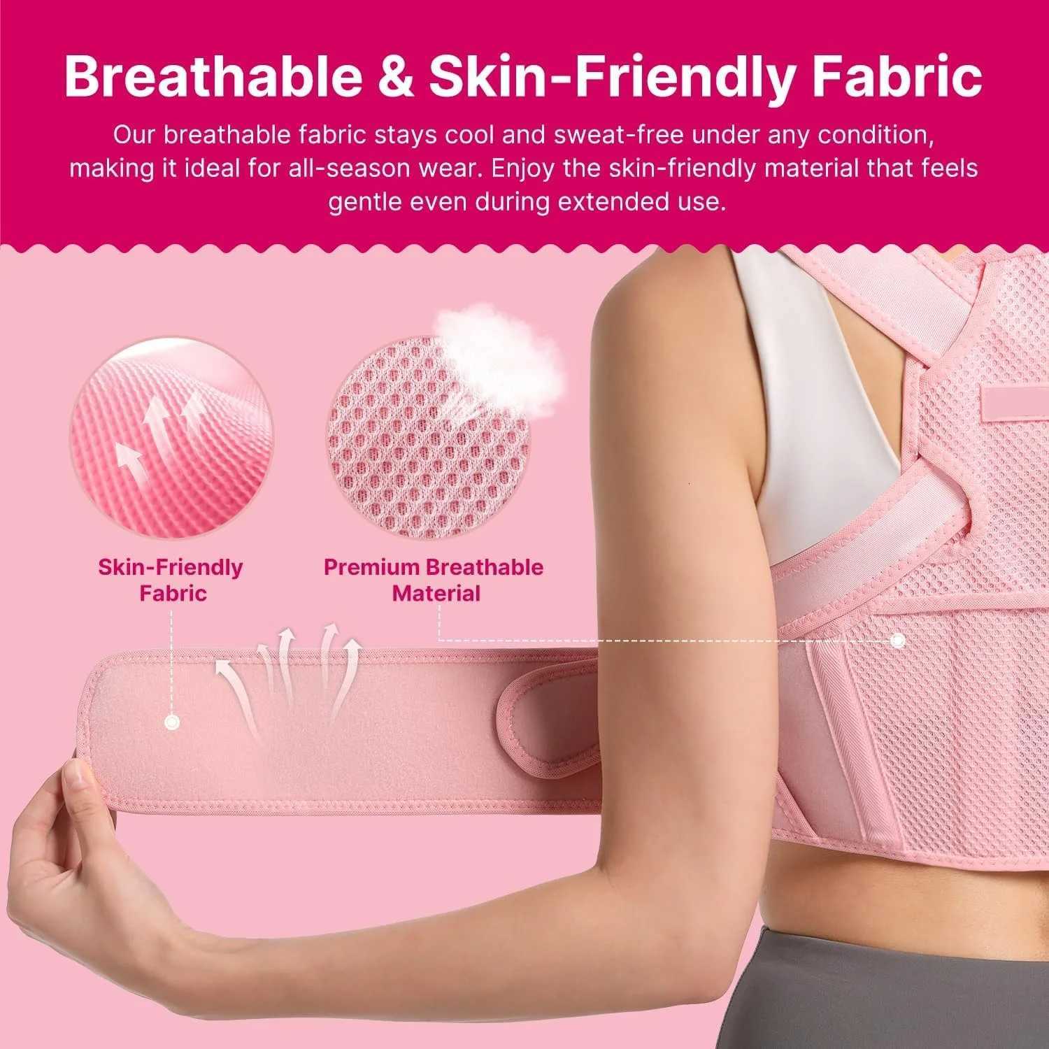 Back Brace Posture Corrector for Women and Men Shoulder Straightener Adjustable Lightweight Upper Back Brace for Neck Shoulder1 D251021