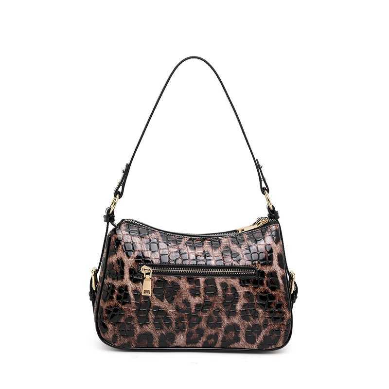 Leopard Print Bag 2024 New lady Bag famous brand shoulder messenger bag genuine leather handbag luxury handbag women Z251018