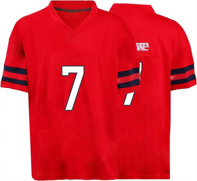 2025 new Custom Mens/Youth Football ed T-Shirt for Sports Fan Navy/Red No Brand/s Comfortable