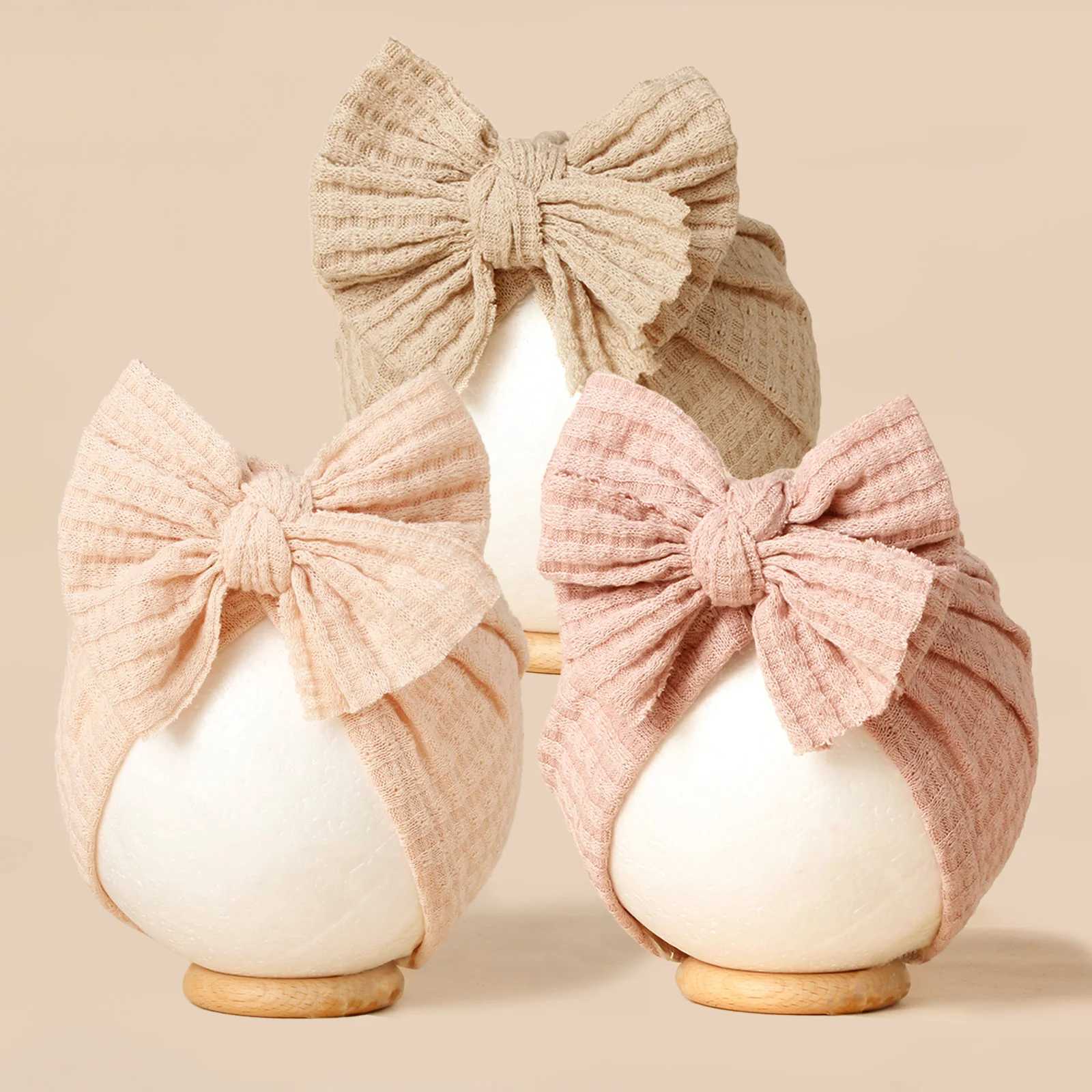 3pcs Waffle Hats For Infants Young Children Headscarf Hats For Newborns Soft Fetal Hair Cap Childrens Headwear Hats Accessory J251021