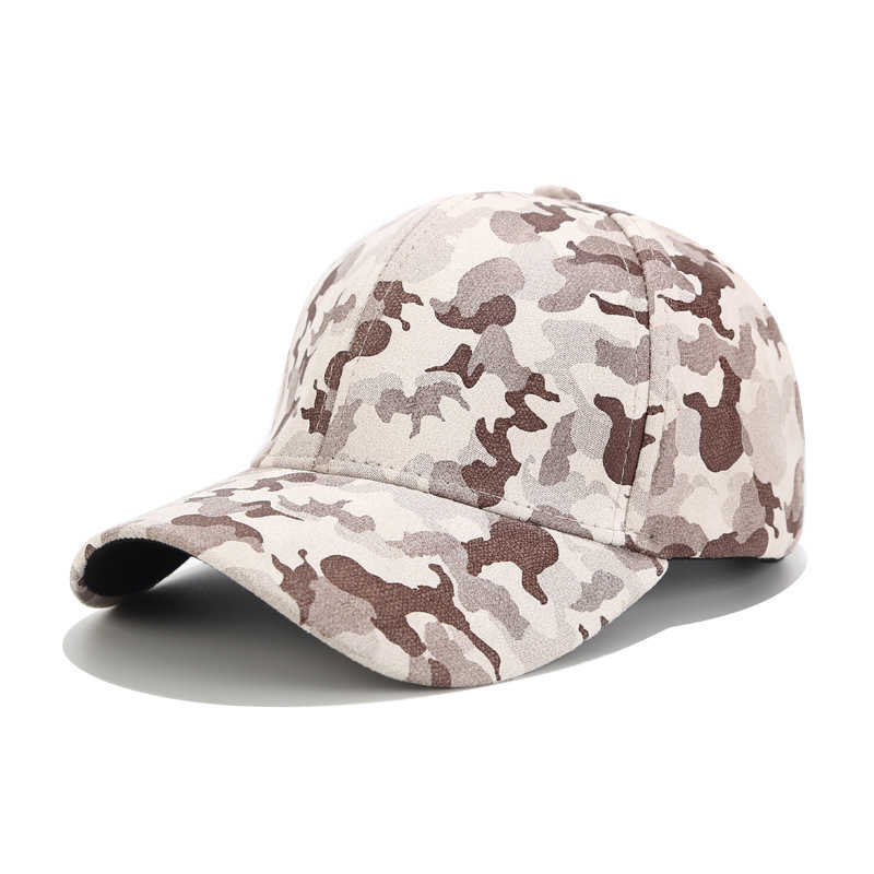 Suede Camouflage Baseball Cap Womens Outdoor Sports Jungle Hat Sun Visor Hat H251020