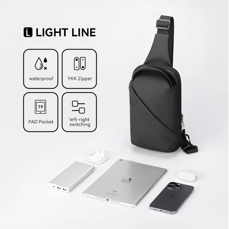 Mark Ryden Portable Crossbody Bag 79 11 iPad Compartment Removable Shoulder Strap WaterRepellent YKK Zipper 251014