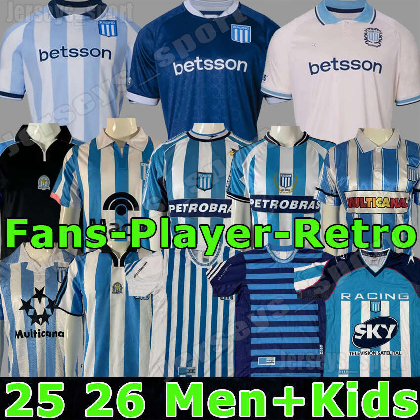 4XL 24 25 26 Racing Club de Avellaneda Soccer Jerseys MARTINEZ SOLARI CARBONERO 2024 2025 2026 Player Version Sporting Argentinas 94 95 00 01 Men Football Shirts kids