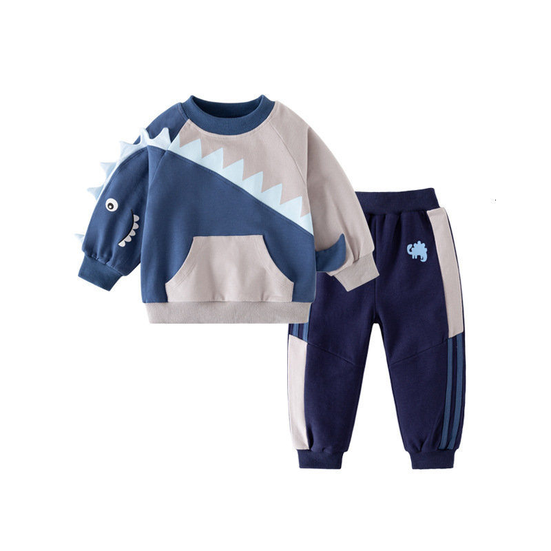 New hot selling designer boys' sportswear round neck long sleeved European and American style children's fashion style