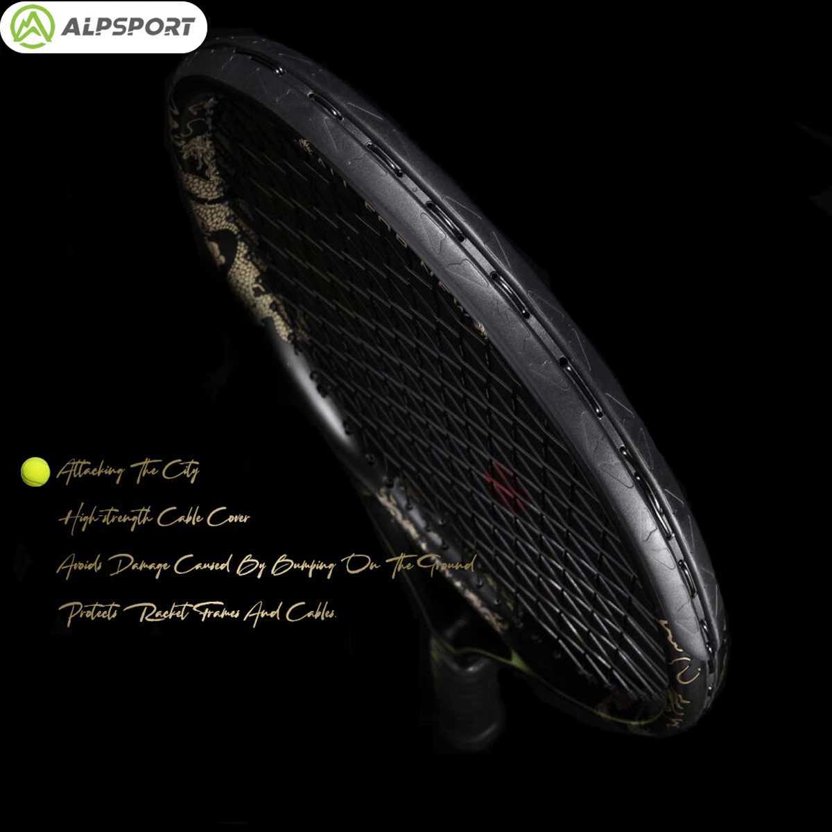 ALPSPORT JL 27inch strong and durable 4 38inch grip carbon fiber tennis racket suitable for students and teenagers W251021