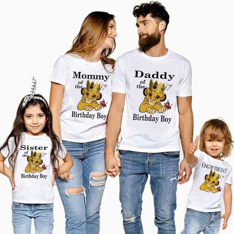 Matching birthday family suit cartoon theme childrens Tshirt birthday boy funny party gift clothes parents grandparents L251021WNLL