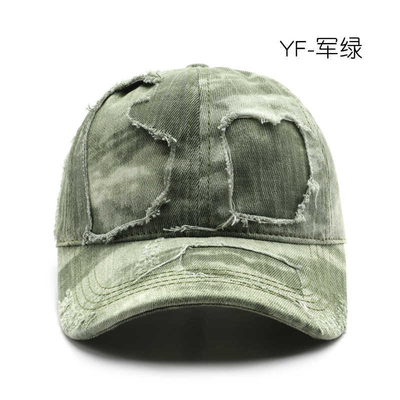Womens Hat Personality Washed Distressed Solid Color Baseball Cap Outdoor Mens Travel Sun Protection Visor Cap H251020