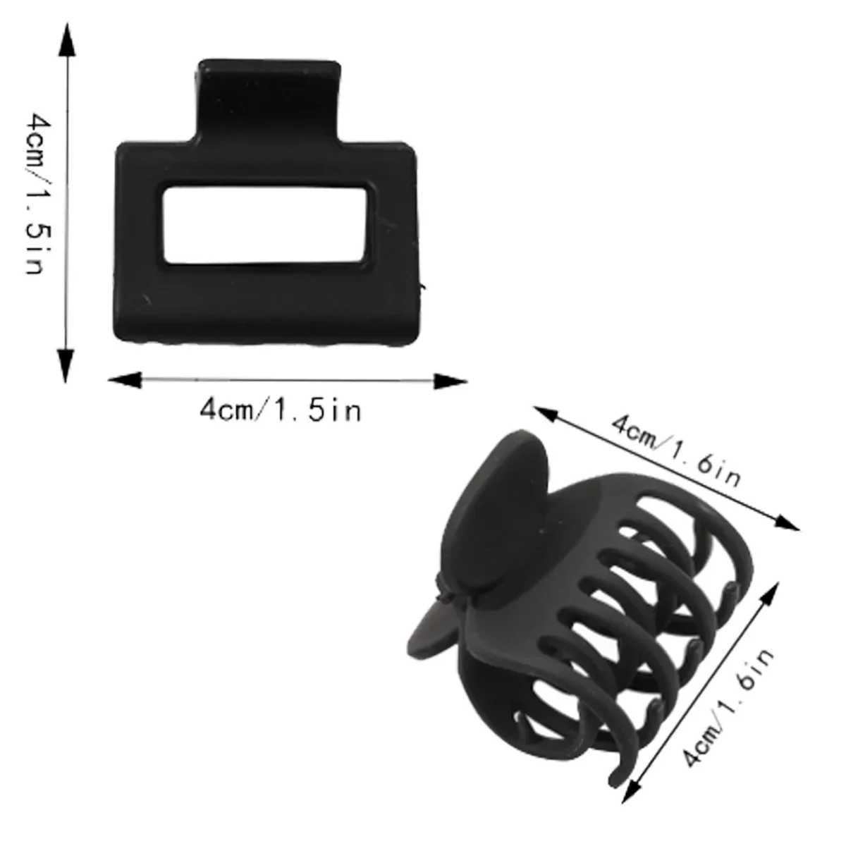 New Fashion Medium Hair Claw Clips Nonslip Crab Square Matte for Women Girls Strong Hold Banana Clips Shark Hair ClipW254021