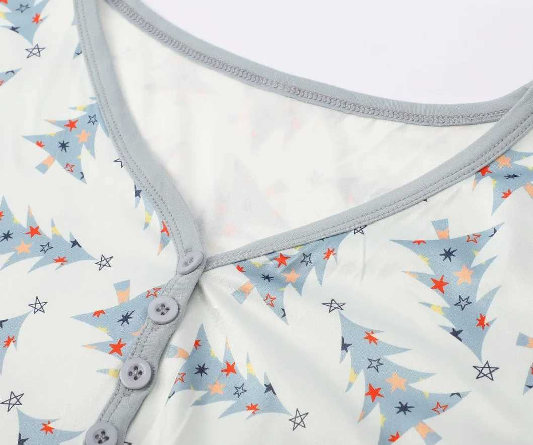 Mom Daughter Dad Son Matching Pajamas Set Christmas Tree Print Long Sleeve TShirtTrousers 2 Pcs Suit Homewear Xmas Family Look L251021JKV8