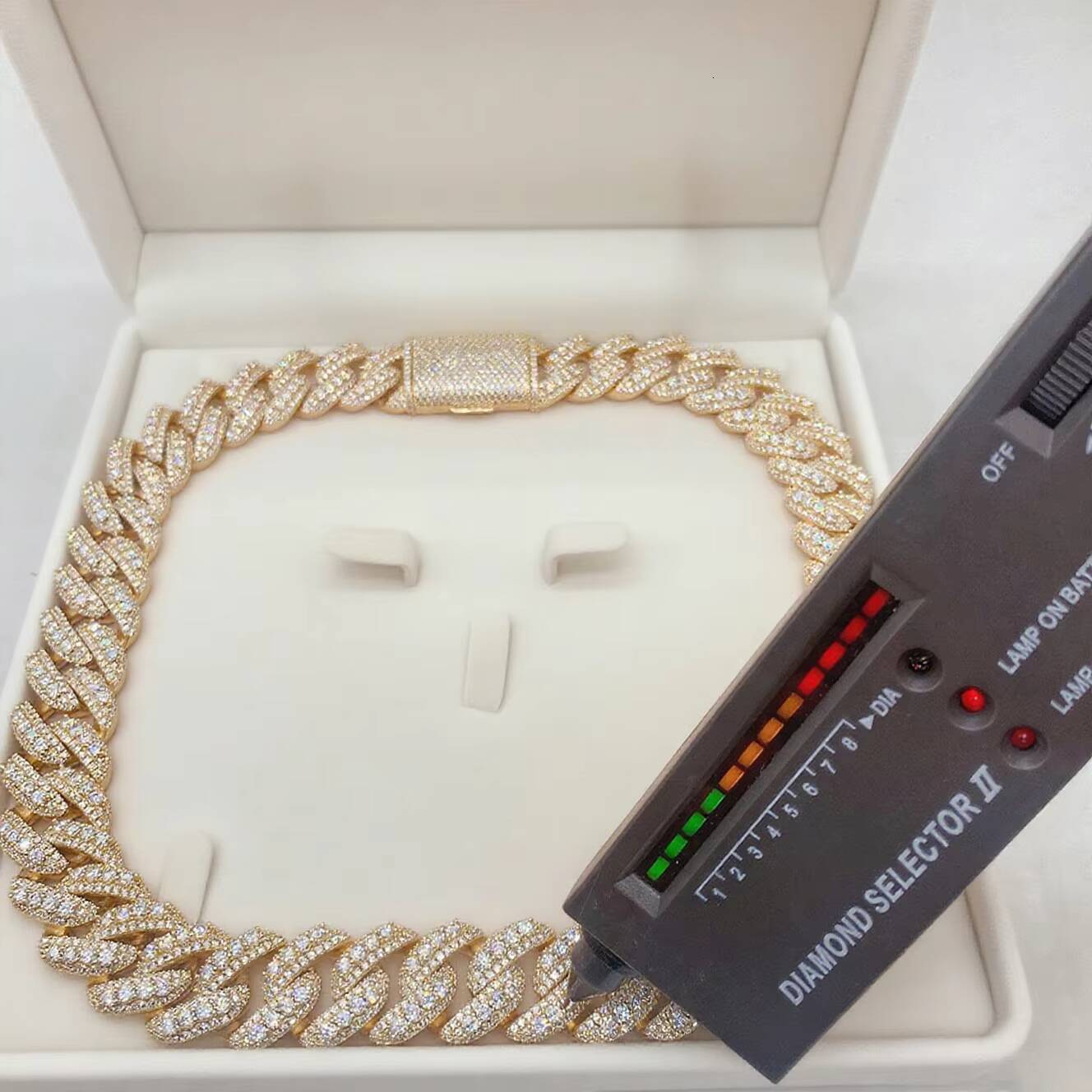 Custom 925 Sterling Silver Pass Diamond Test VVS Moissanite Iced Out 20mm Hip Hop Cuban Chain Link Bracelet Fine Jewelry Men