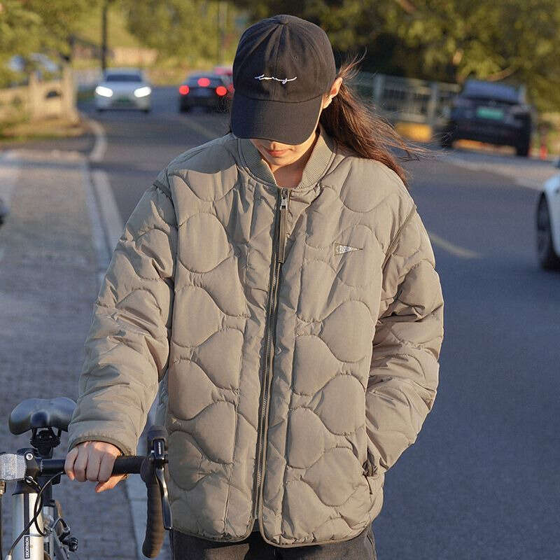 coat American down baseball women 2023 new spring and autumn winter jacket, thick cotton jacket