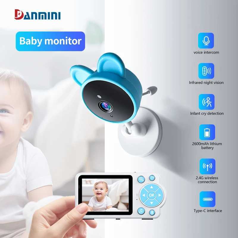 Baby monitor twoway audio voice intercom infrared night vision baby camera with monitor video surveillance security protection J2511211