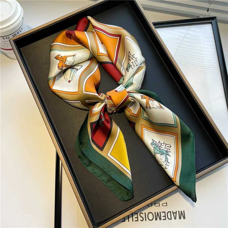70cm Wens Soft Satin Print Scarf band Hair Foard Neck Tie Hijab Shawl Wrap Ideal For Holiday Casual And Daily WearW251021