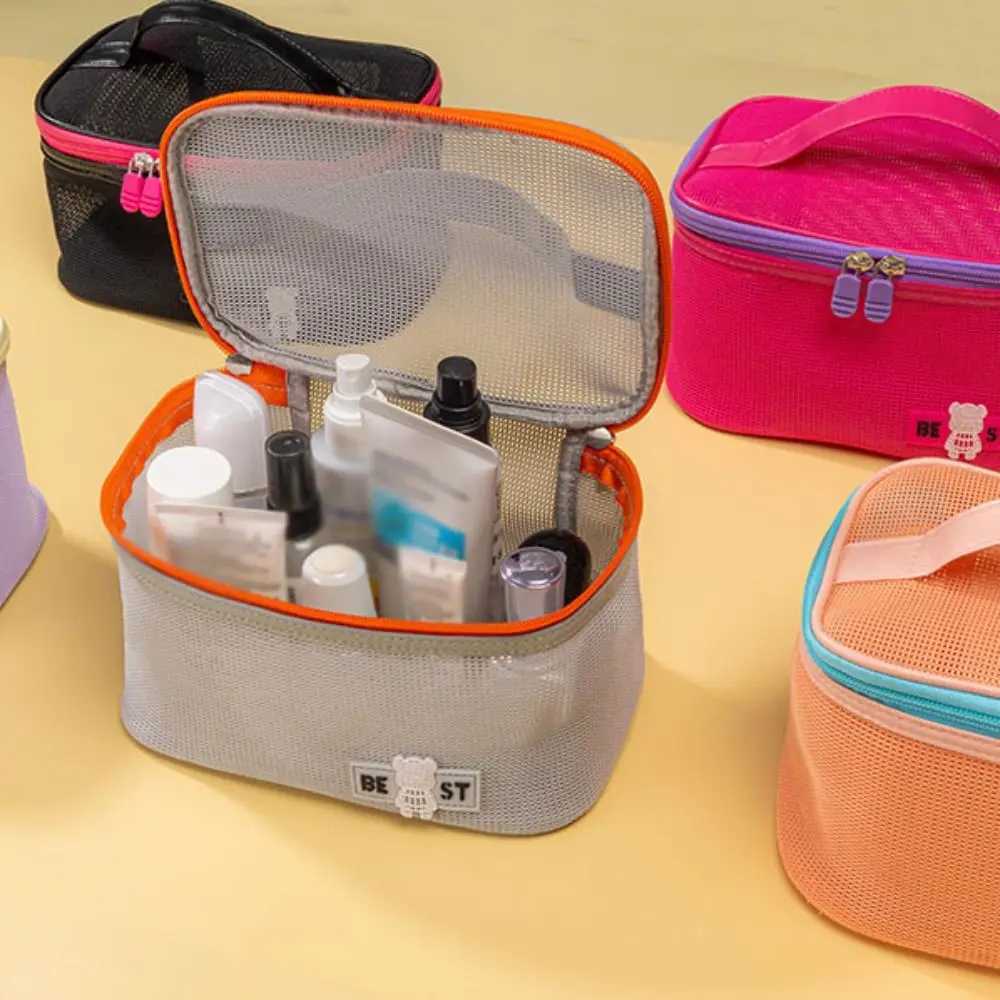 Portable Bathing Bag Mesh Shower Toiletry Pouch Travel Makeup Storage Holder Portable Bathing Bag Mesh Shower BagW251021