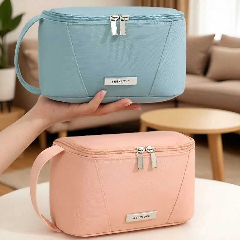 Makeup Bags for Women Travel Toiletry Cute Cases Bag Portable Solid Color Makeup Organizer Box Cosmetic Bag NeceserW251021