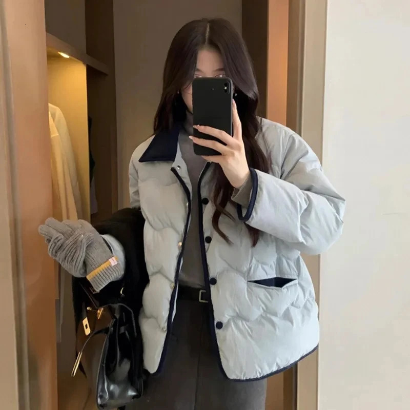Parkas Women Autumn Fashion Loose Casual Winter Puffer Padded Coat Female Large Size Lightweight Short Down Cotton Jack 251013