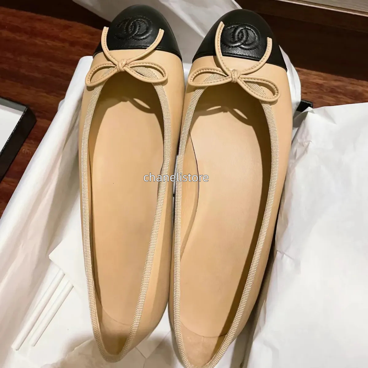 designer shoes Paris Brand ballerina Ballet Flats Shoes Women Quilted Genuine Leather Slip on Ballerina Luxury Round Toe Ladies Dress Shoes HJ2G Slingbacks 63