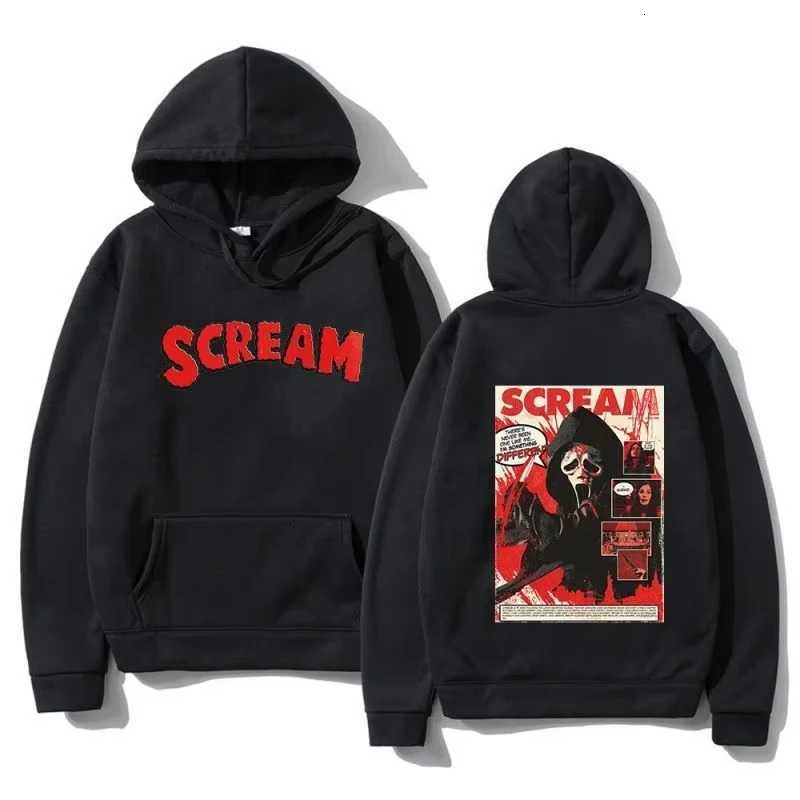 New Hiphop Highquality Classic Mens Hooded Sweatshirt Simple SCREAM VI Harajuku City Autumn Winter Loose Outdoor W251021
