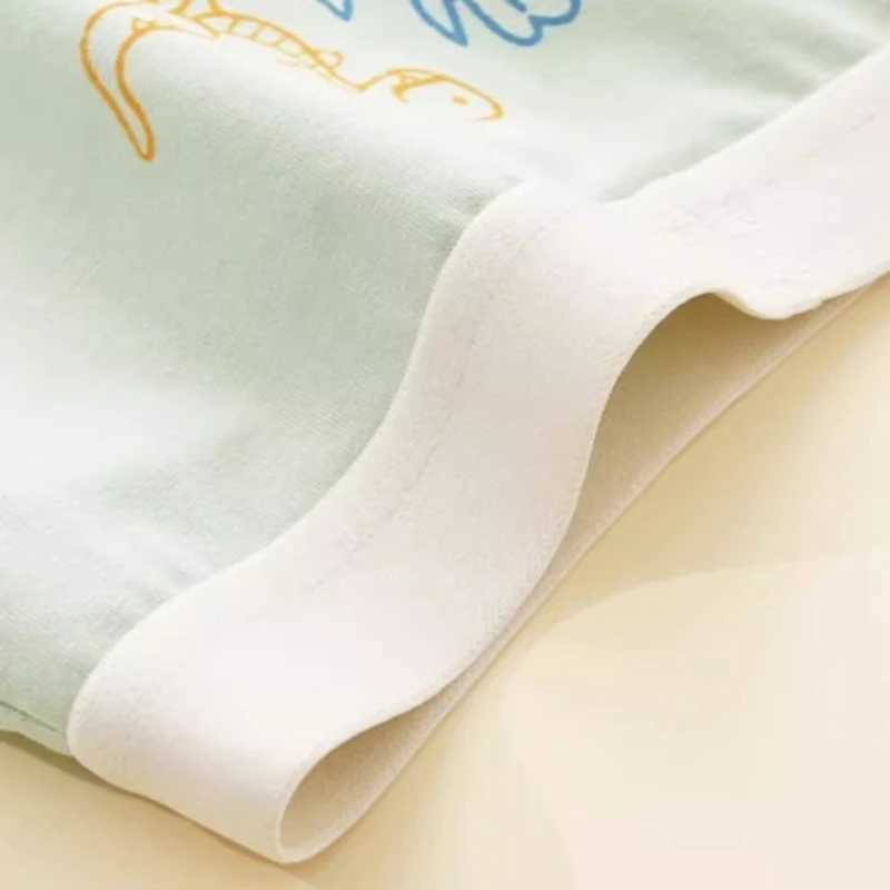 4PCS Kid Cotton Antibacterial Panties Boy Thin Soft Breathable Knickers 3y Young Children Underwears Baby Dinosaur Print Briefs J251021