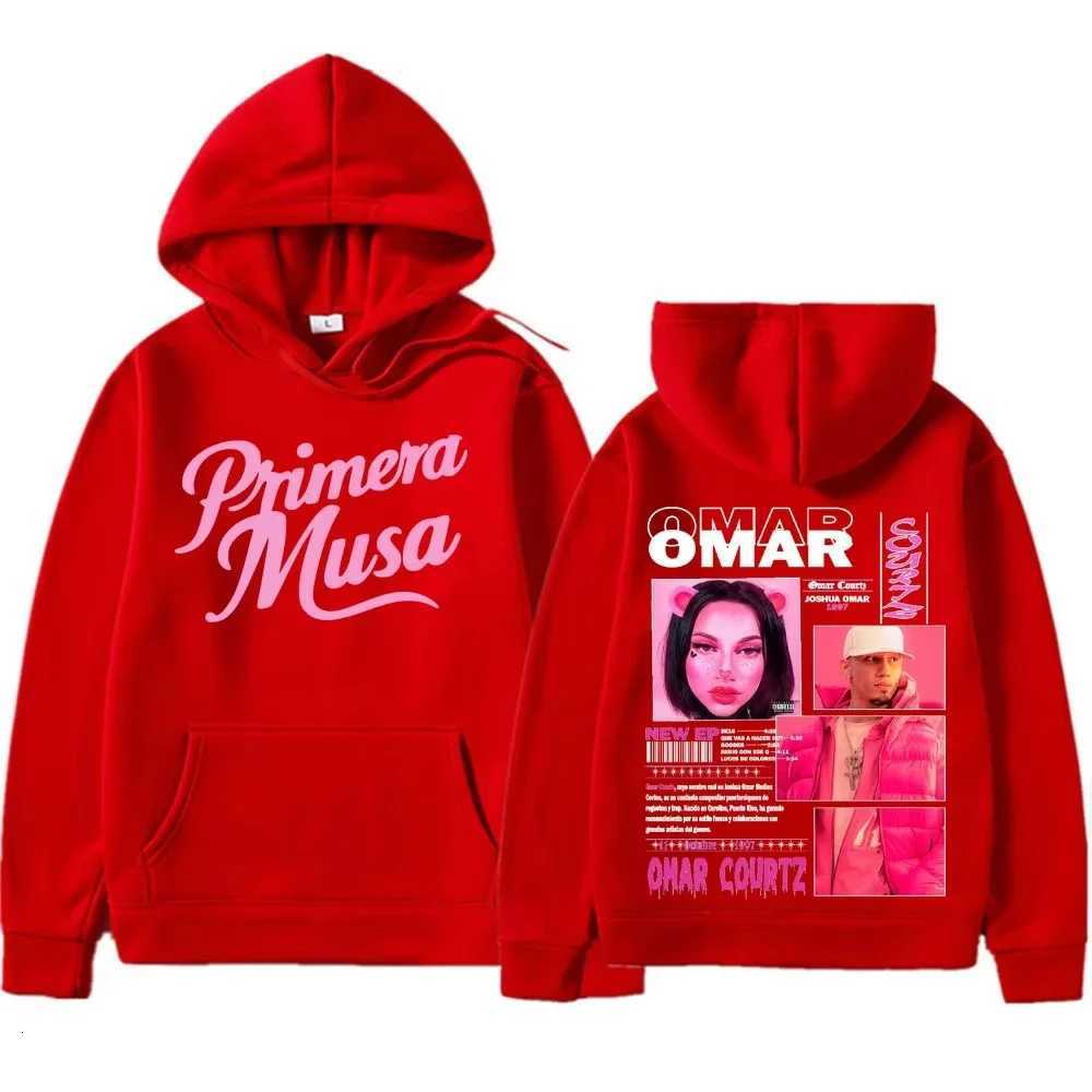 2025 Rapper Omar Courtz Primera Musa Music Album Harajuku Pullovers Mens Womens Hip Hop High Quality Hoodie Unisex Casual W251021