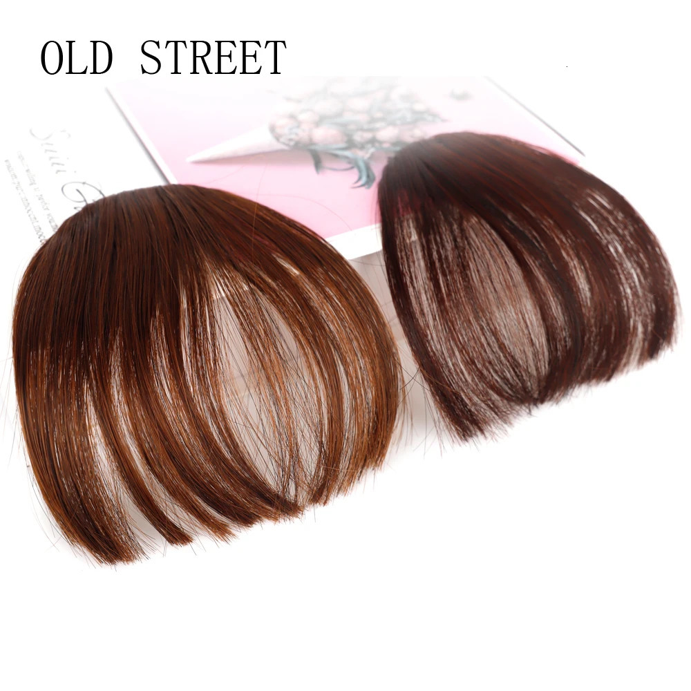 Synthetic Air Bangs Natural Short Brown Black Fake Hair Fringe Extension 1 Clip In Hairpieces Accessories For Women Girl 251014