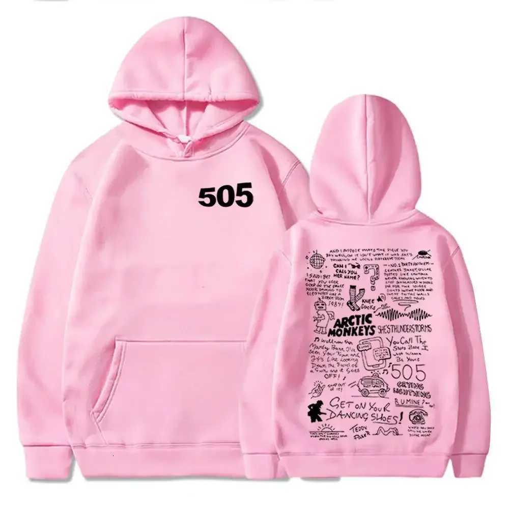 505 Arctic Monkey Music Merch Fan Gift Autumn and Winter Mens and Womens Hoodies Warm and Windproof Hoodies Street Wear W251021