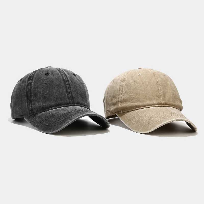 Washed Simple Baseball Cap Unisex Outdoor Versatile Duckbill Cap Trendy Simple Hat H251020