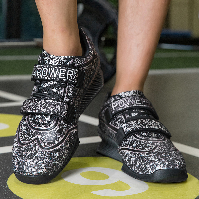 Men's Squat Specific Shoes Anti-Slip with Reinforced Support for Gym Weightlifting Effectively Prevent Ankle Sprains in Strength Training